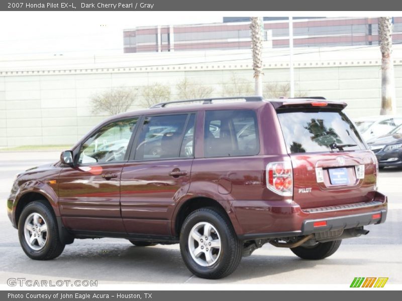 Dark Cherry Pearl / Gray 2007 Honda Pilot EX-L