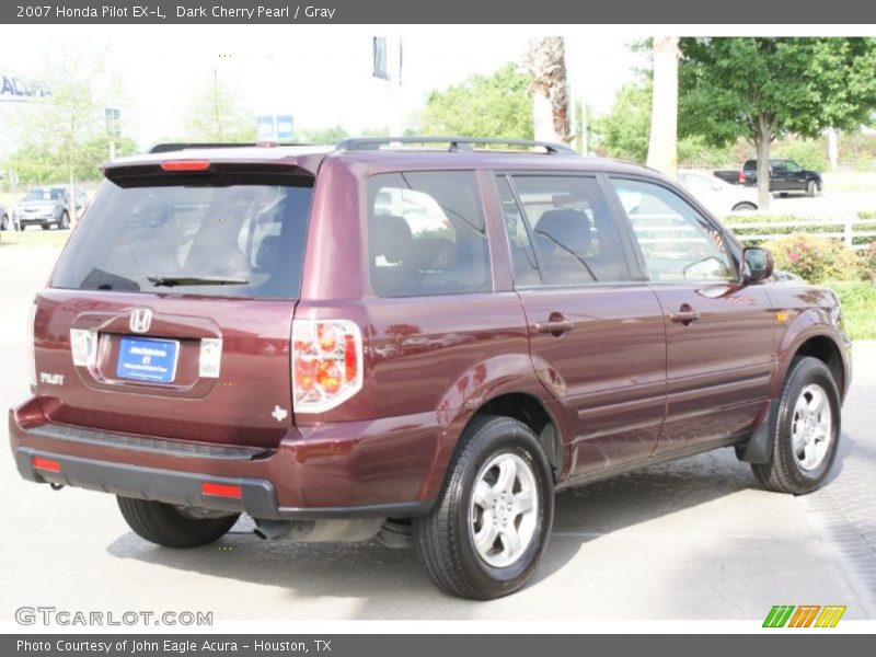 Dark Cherry Pearl / Gray 2007 Honda Pilot EX-L