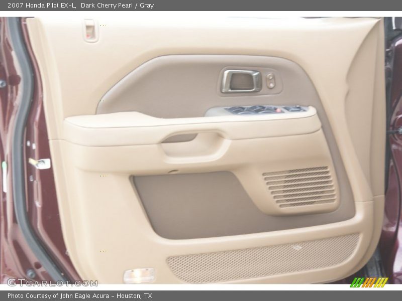 Dark Cherry Pearl / Gray 2007 Honda Pilot EX-L