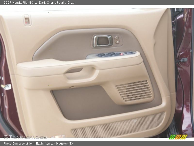 Dark Cherry Pearl / Gray 2007 Honda Pilot EX-L