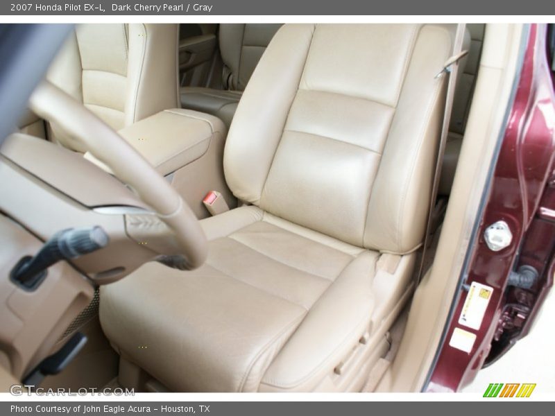 Dark Cherry Pearl / Gray 2007 Honda Pilot EX-L