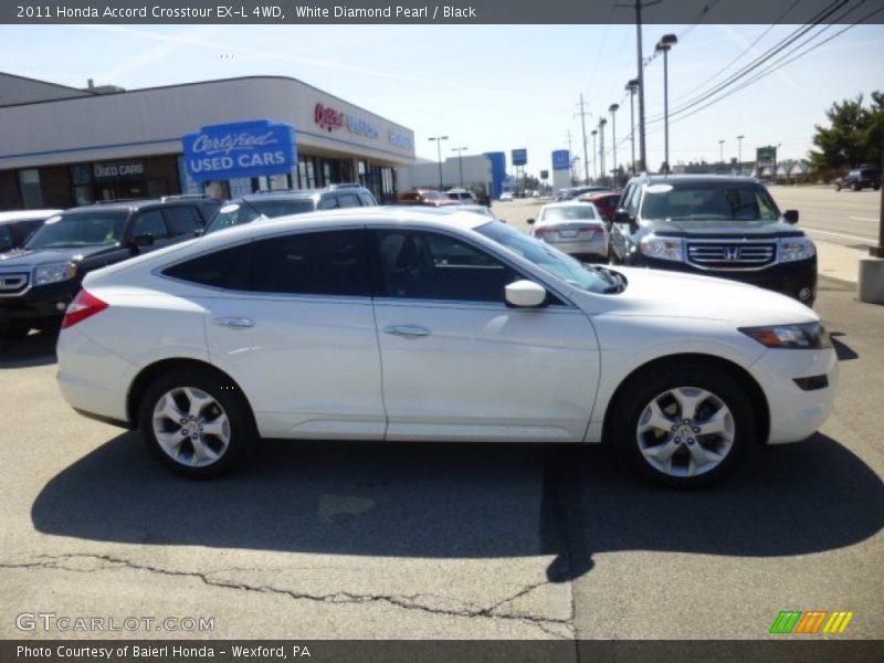 White Diamond Pearl / Black 2011 Honda Accord Crosstour EX-L 4WD