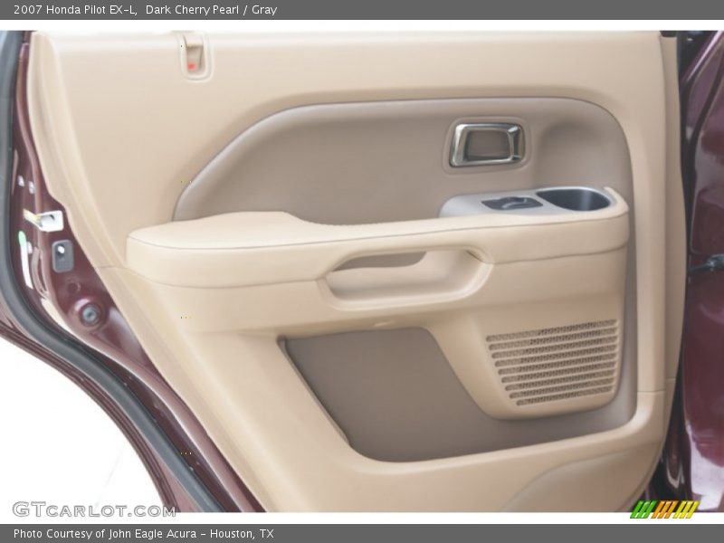Dark Cherry Pearl / Gray 2007 Honda Pilot EX-L
