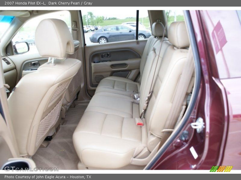 Dark Cherry Pearl / Gray 2007 Honda Pilot EX-L