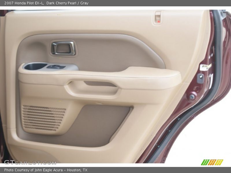 Dark Cherry Pearl / Gray 2007 Honda Pilot EX-L