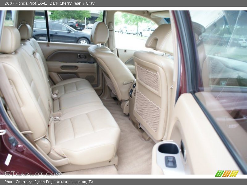 Dark Cherry Pearl / Gray 2007 Honda Pilot EX-L
