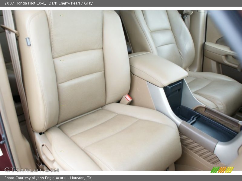 Dark Cherry Pearl / Gray 2007 Honda Pilot EX-L