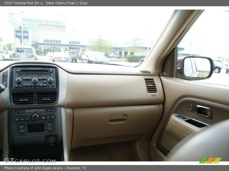 Dark Cherry Pearl / Gray 2007 Honda Pilot EX-L