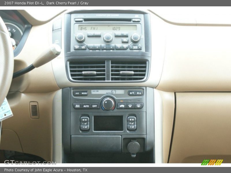 Dark Cherry Pearl / Gray 2007 Honda Pilot EX-L