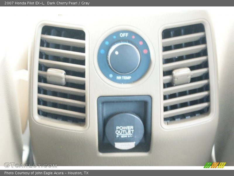 Dark Cherry Pearl / Gray 2007 Honda Pilot EX-L