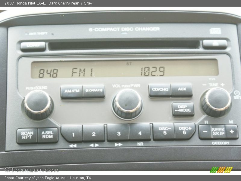 Dark Cherry Pearl / Gray 2007 Honda Pilot EX-L