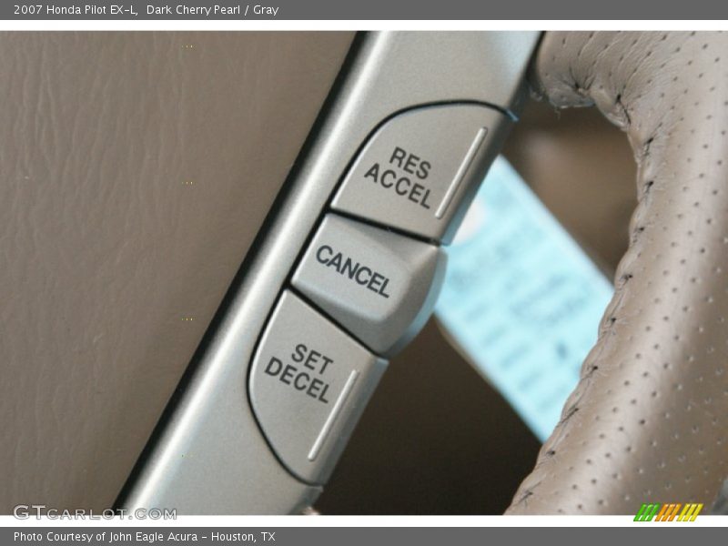 Dark Cherry Pearl / Gray 2007 Honda Pilot EX-L