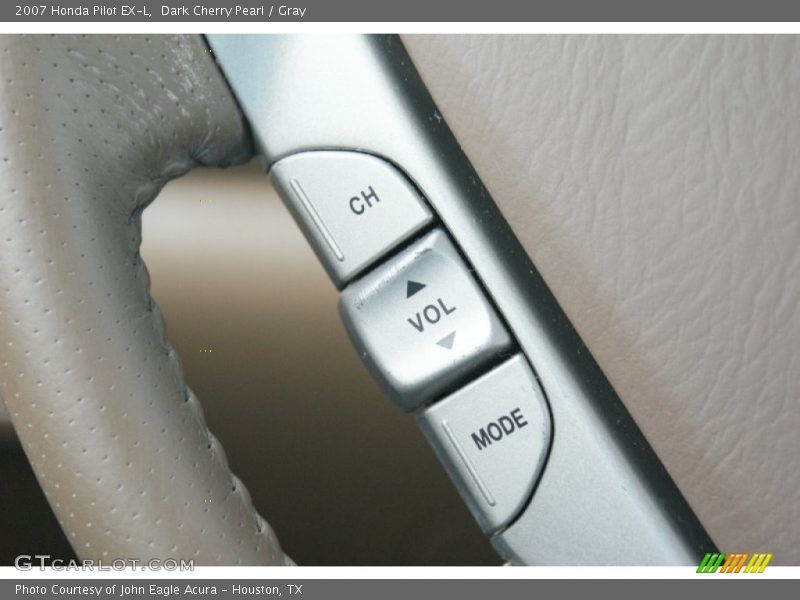 Dark Cherry Pearl / Gray 2007 Honda Pilot EX-L