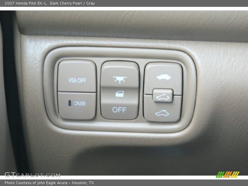 Dark Cherry Pearl / Gray 2007 Honda Pilot EX-L