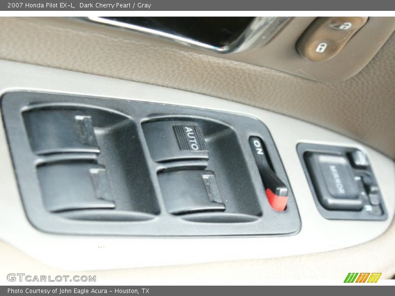 Dark Cherry Pearl / Gray 2007 Honda Pilot EX-L