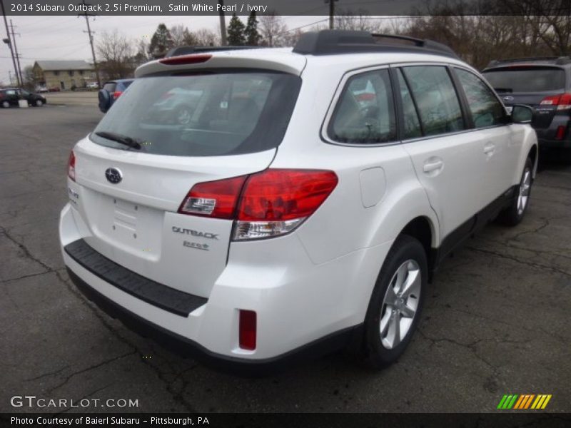 Satin White Pearl / Ivory 2014 Subaru Outback 2.5i Premium