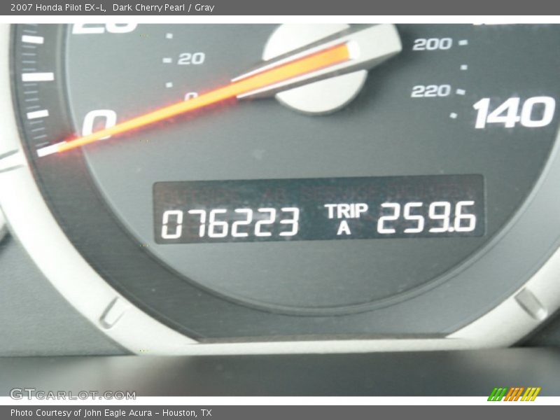 Dark Cherry Pearl / Gray 2007 Honda Pilot EX-L