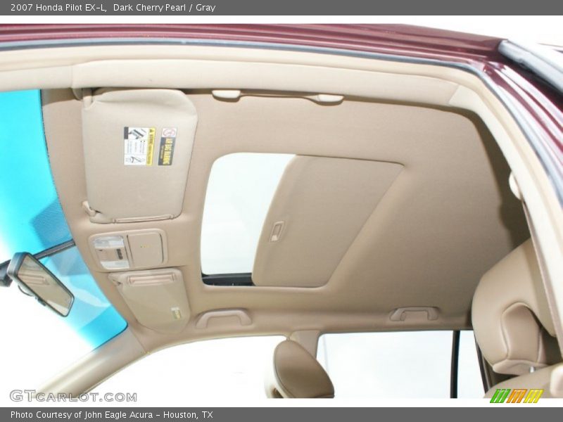 Dark Cherry Pearl / Gray 2007 Honda Pilot EX-L