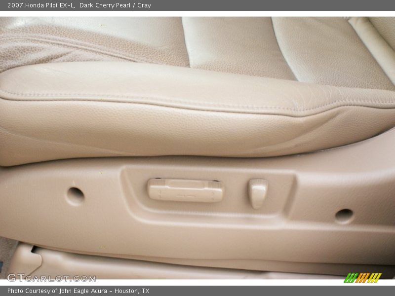 Dark Cherry Pearl / Gray 2007 Honda Pilot EX-L