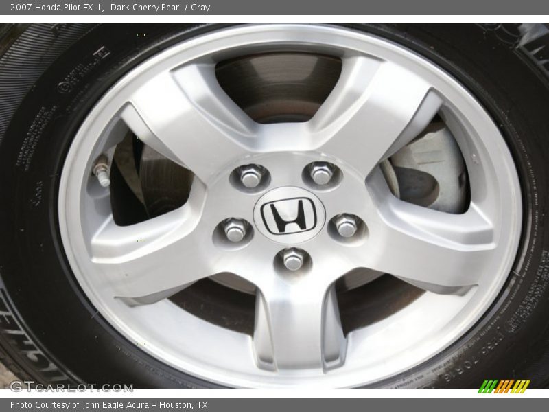 Dark Cherry Pearl / Gray 2007 Honda Pilot EX-L