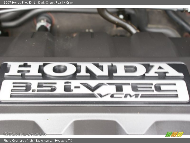Dark Cherry Pearl / Gray 2007 Honda Pilot EX-L