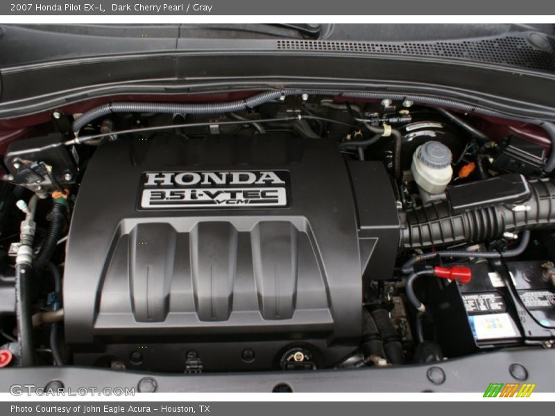 Dark Cherry Pearl / Gray 2007 Honda Pilot EX-L