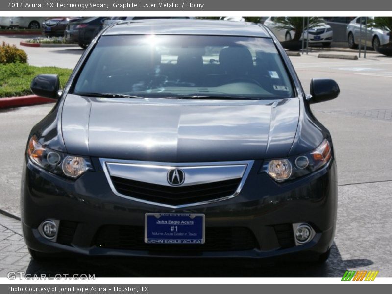 Graphite Luster Metallic / Ebony 2012 Acura TSX Technology Sedan