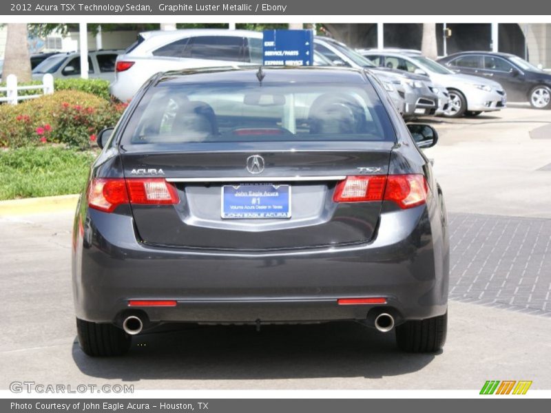Graphite Luster Metallic / Ebony 2012 Acura TSX Technology Sedan