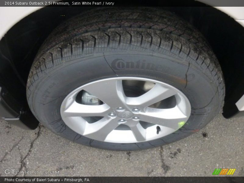 Satin White Pearl / Ivory 2014 Subaru Outback 2.5i Premium