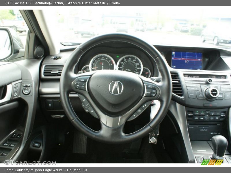 Graphite Luster Metallic / Ebony 2012 Acura TSX Technology Sedan