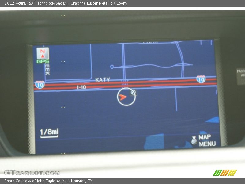 Graphite Luster Metallic / Ebony 2012 Acura TSX Technology Sedan