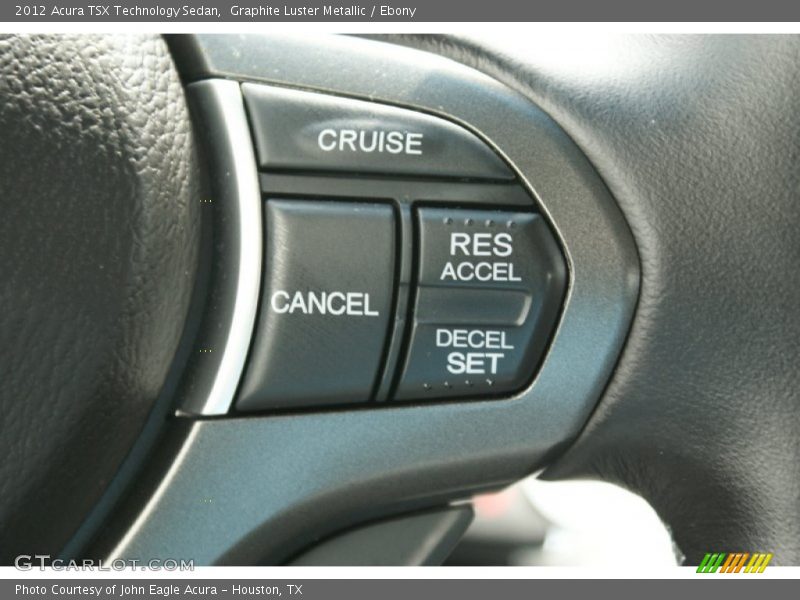 Graphite Luster Metallic / Ebony 2012 Acura TSX Technology Sedan