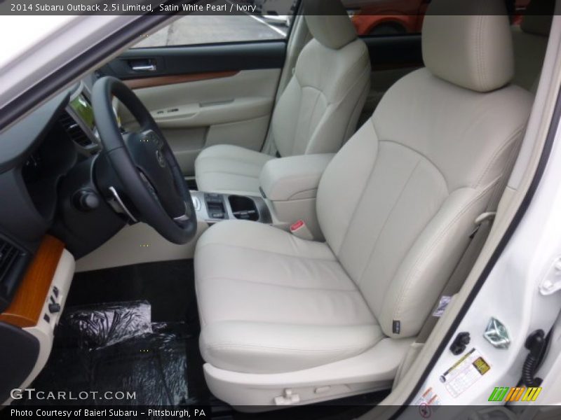 Satin White Pearl / Ivory 2014 Subaru Outback 2.5i Limited