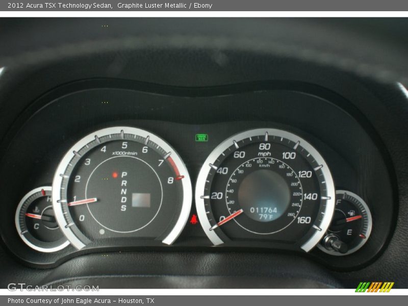 Graphite Luster Metallic / Ebony 2012 Acura TSX Technology Sedan