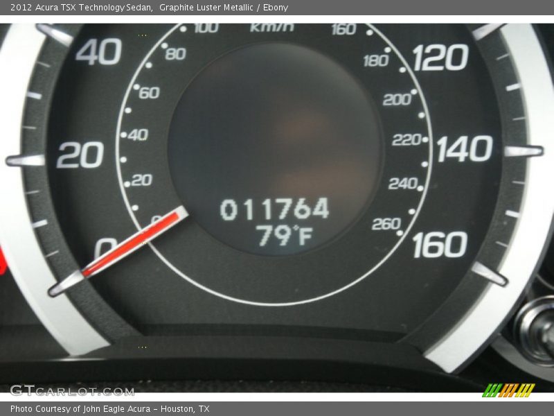 Graphite Luster Metallic / Ebony 2012 Acura TSX Technology Sedan