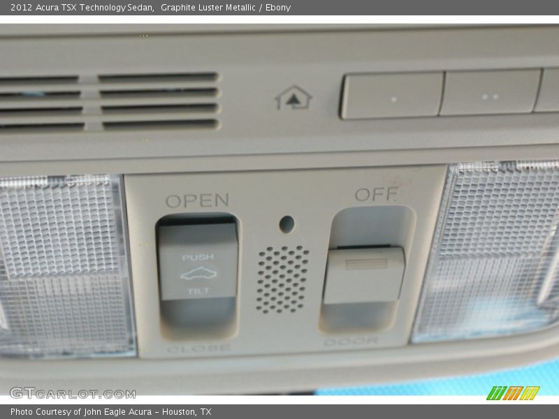 Graphite Luster Metallic / Ebony 2012 Acura TSX Technology Sedan