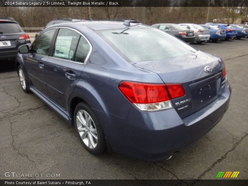 Twilight Blue Metallic / Black 2014 Subaru Legacy 2.5i Limited