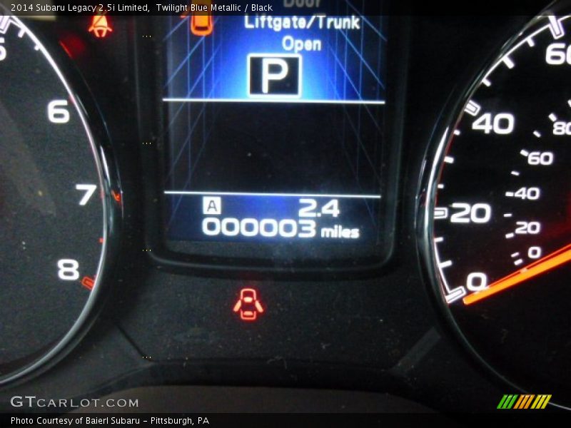 Twilight Blue Metallic / Black 2014 Subaru Legacy 2.5i Limited