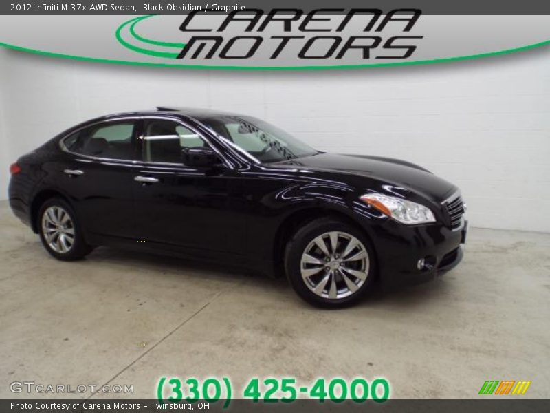 Black Obsidian / Graphite 2012 Infiniti M 37x AWD Sedan