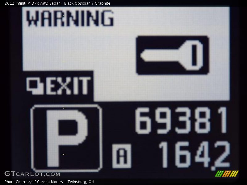 Black Obsidian / Graphite 2012 Infiniti M 37x AWD Sedan