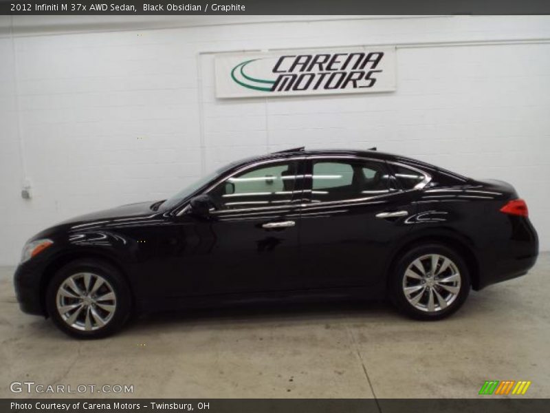 Black Obsidian / Graphite 2012 Infiniti M 37x AWD Sedan