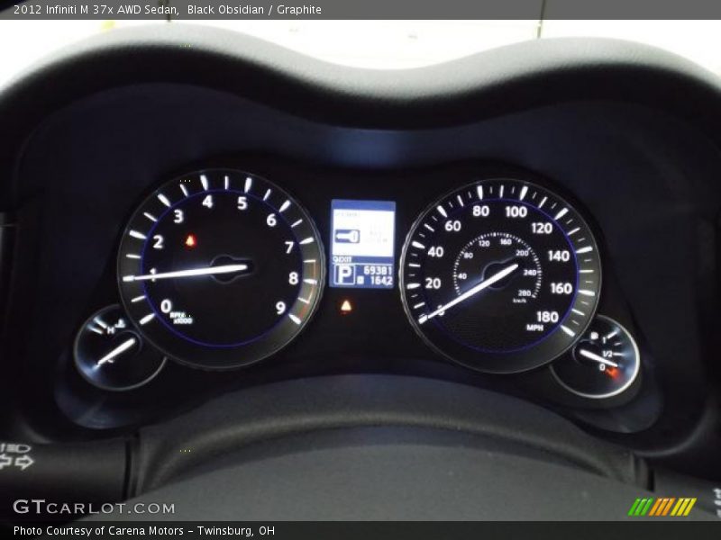 Black Obsidian / Graphite 2012 Infiniti M 37x AWD Sedan