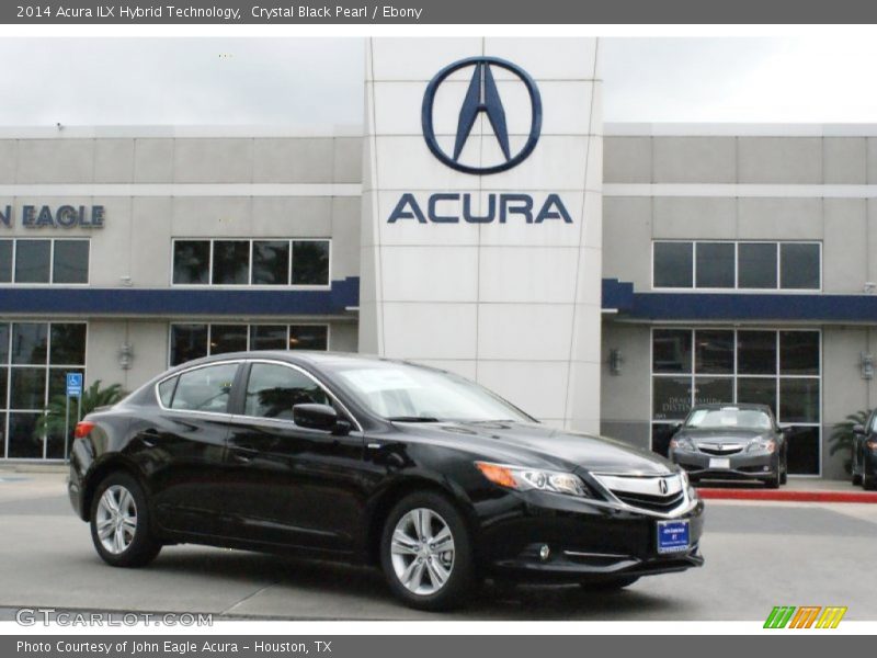 Crystal Black Pearl / Ebony 2014 Acura ILX Hybrid Technology