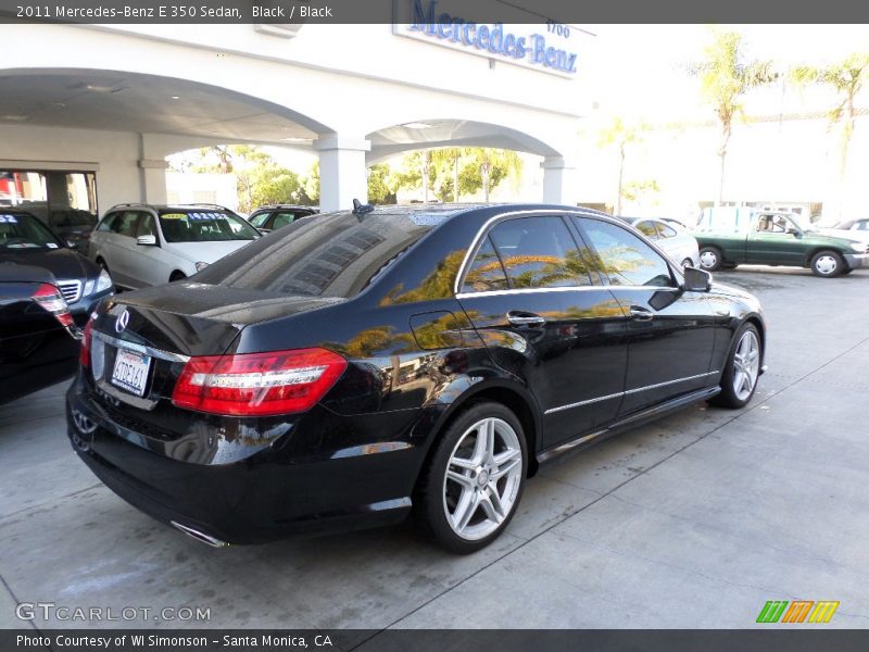 Black / Black 2011 Mercedes-Benz E 350 Sedan