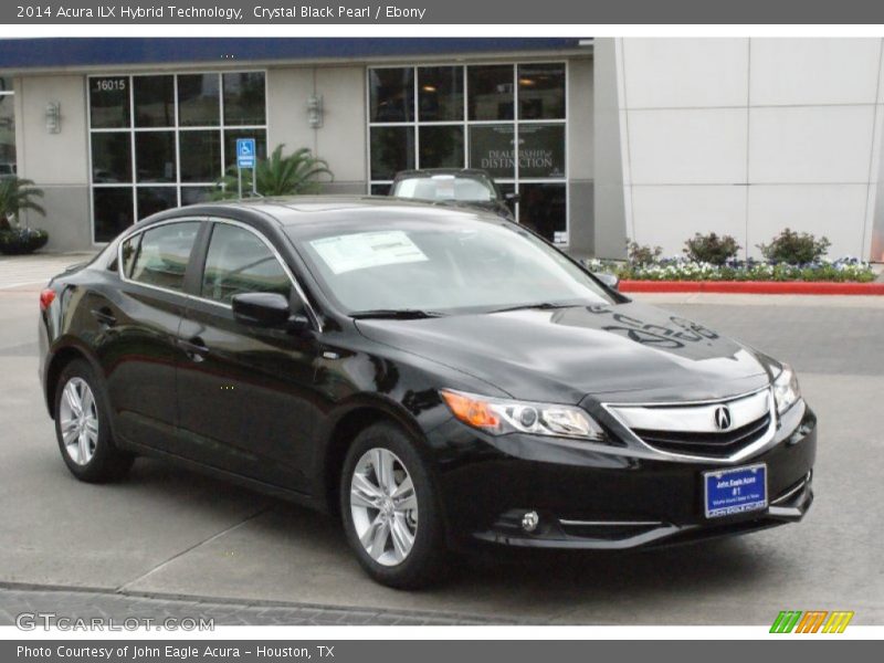 Crystal Black Pearl / Ebony 2014 Acura ILX Hybrid Technology