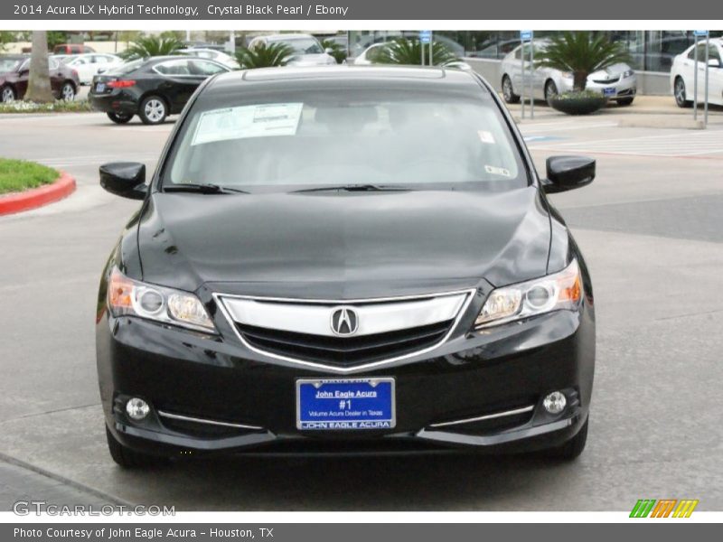 Crystal Black Pearl / Ebony 2014 Acura ILX Hybrid Technology