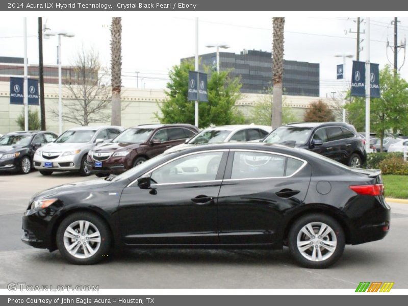 Crystal Black Pearl / Ebony 2014 Acura ILX Hybrid Technology