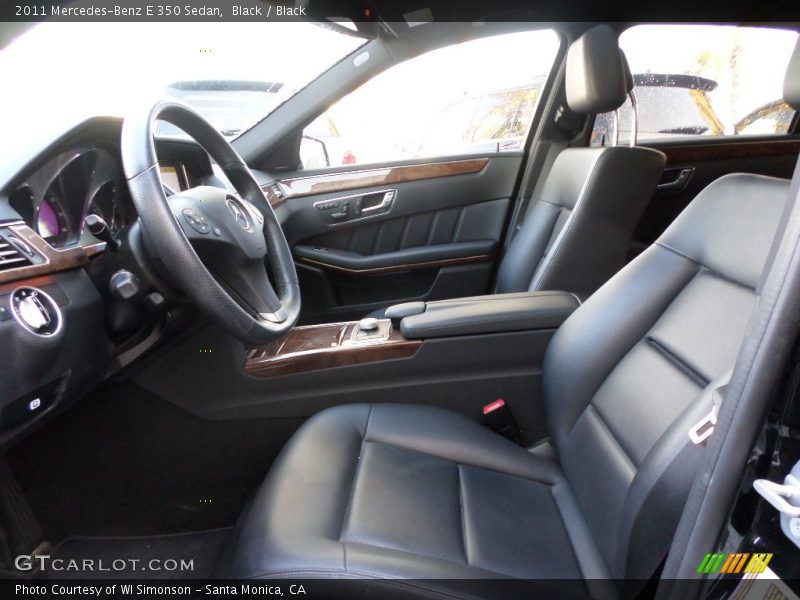 Black / Black 2011 Mercedes-Benz E 350 Sedan
