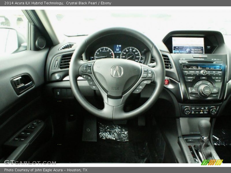 Crystal Black Pearl / Ebony 2014 Acura ILX Hybrid Technology
