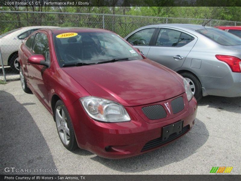 Performance Red / Ebony 2008 Pontiac G5 GT